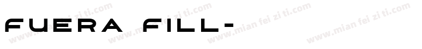 Fuera Fill字体转换